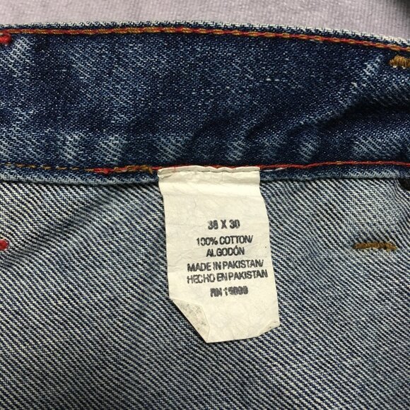 Craftsman Mens Carpenter Blue Jeans size 38x30 Stretch Denim Pants - Picture 7 of 14